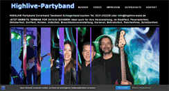 Desktop Screenshot of highlive-band.de