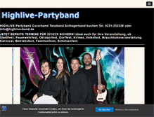 Tablet Screenshot of highlive-band.de